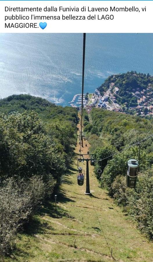 Lago Maggiore, Leggiuno, Ampio Appartamento Exterior foto