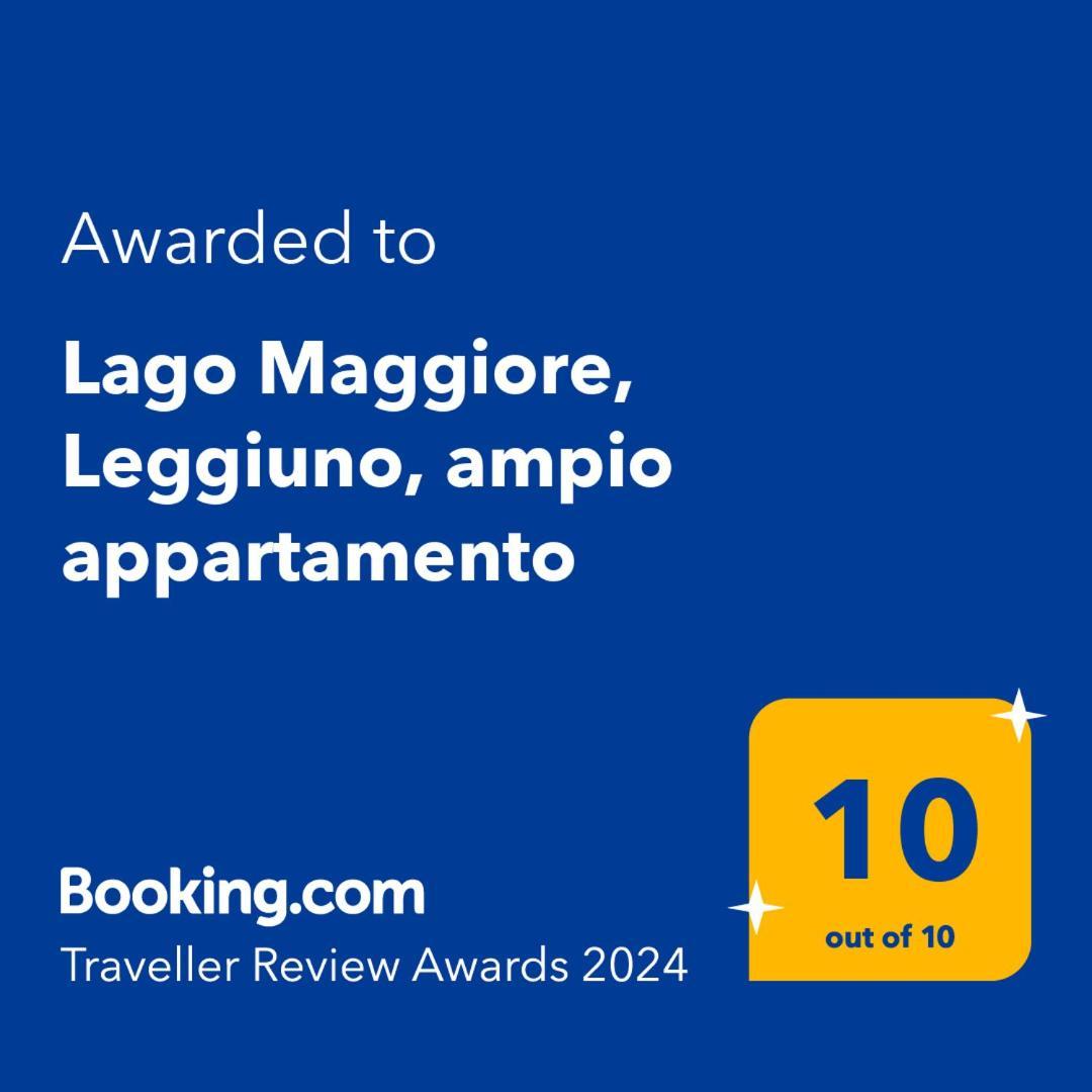 Lago Maggiore, Leggiuno, Ampio Appartamento Exterior foto